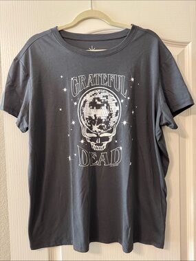 Torrid 00X (L) Oversize Fit Grateful Dead Charcoal Gray Graphic Tee